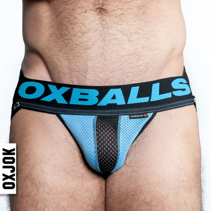 Airmesh Upthrust SliderStrap Jock Sky Blue Small OXJok Anal