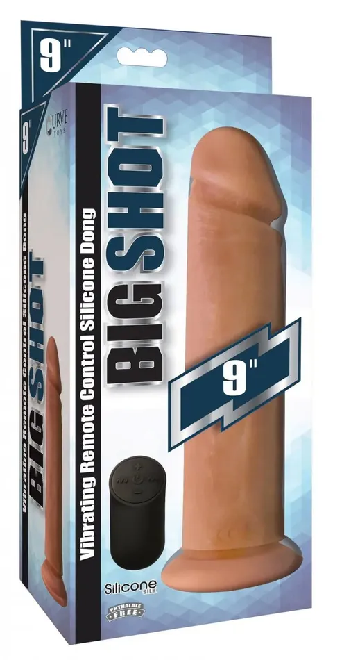 Anal Big Shot Vibrating Remote Control Dildo 9 Inch Silicone Anal Big Shot Vibrating Remote Control Dildo 9 Inch Silicone
