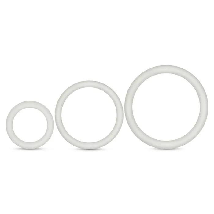 Anal Blush Performance Vs4 Pure Premium Silicone Cockring Set White