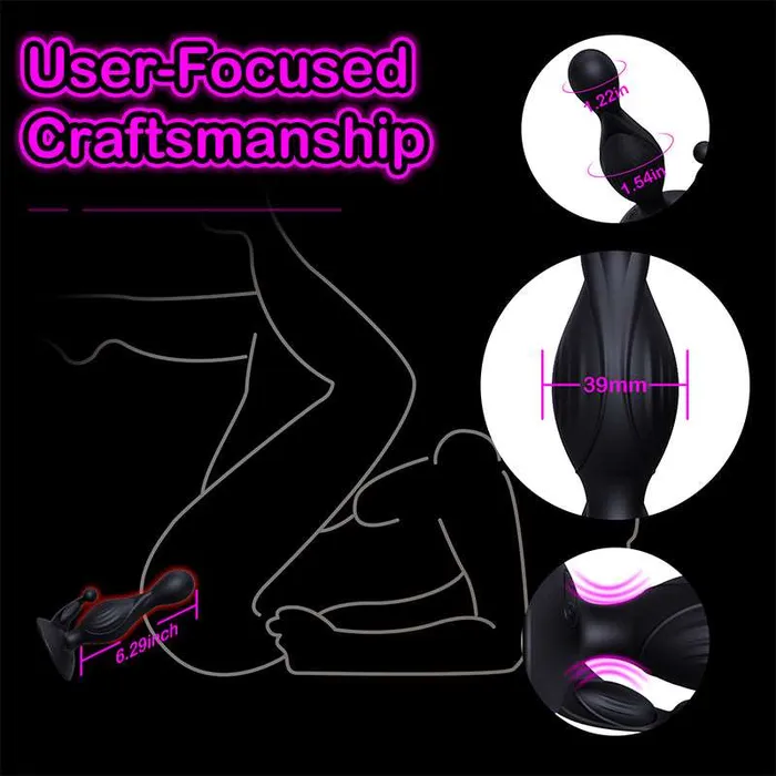 Anal Domlust Prostate Massager Remoter Estim Anal Vibrator Domlust