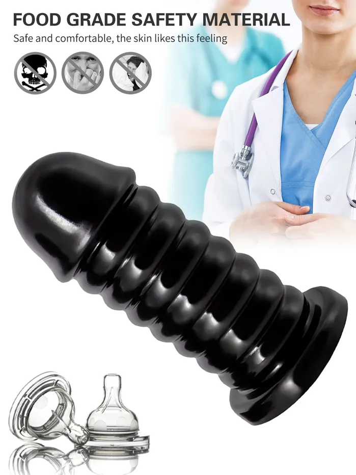 Anal Huge Anal Dildo Butt Plug Big Thread Silicone Dildos Sex Toys for Women Prostate Milk Domlust