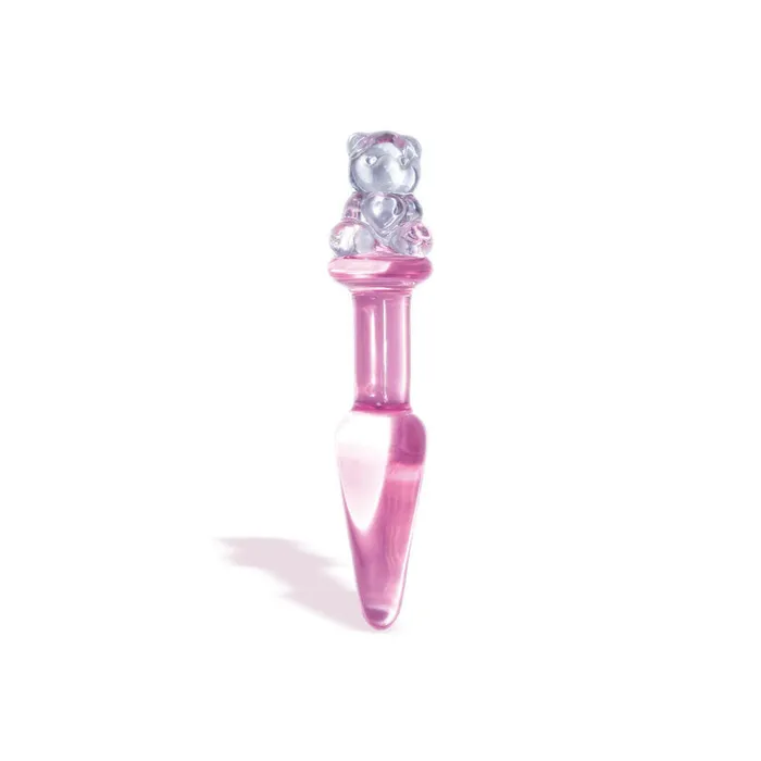 Anal Icon Brands The 9s First Glass Teddy Love Butt Plug Pink