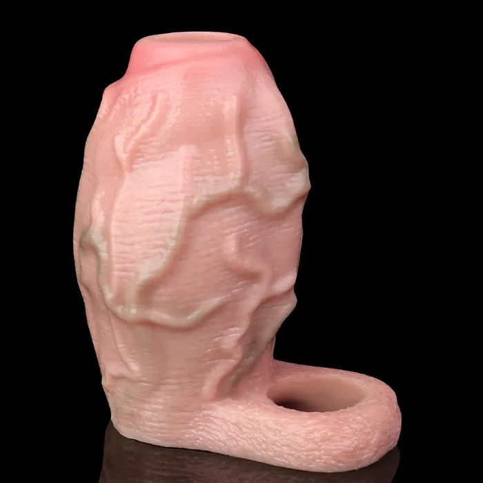 Big Girthy Realistic Cock Sleeve Extender Life Size Penis Sheath Soft Silicone Sex Toys for Men Domlust Male Sex Toys Big Girthy Realistic Cock Sleeve Extender Life Size Penis Sheath Soft Silicone Sex Toys for Men Domlust Male Sex Toys