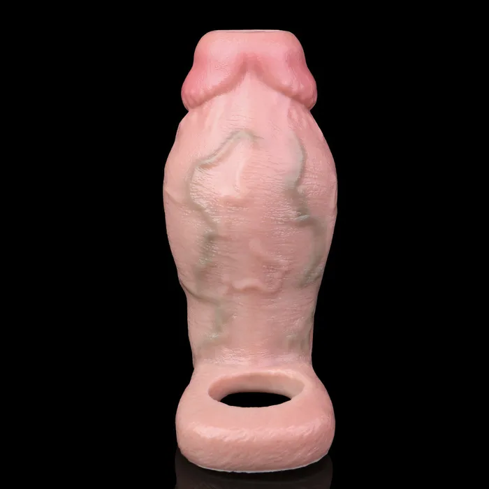 Big Glans Realistic Penis Sleeve Sex Toys for Men Soft Silicone Cock Condom Extender Domlust Male Sex Toys