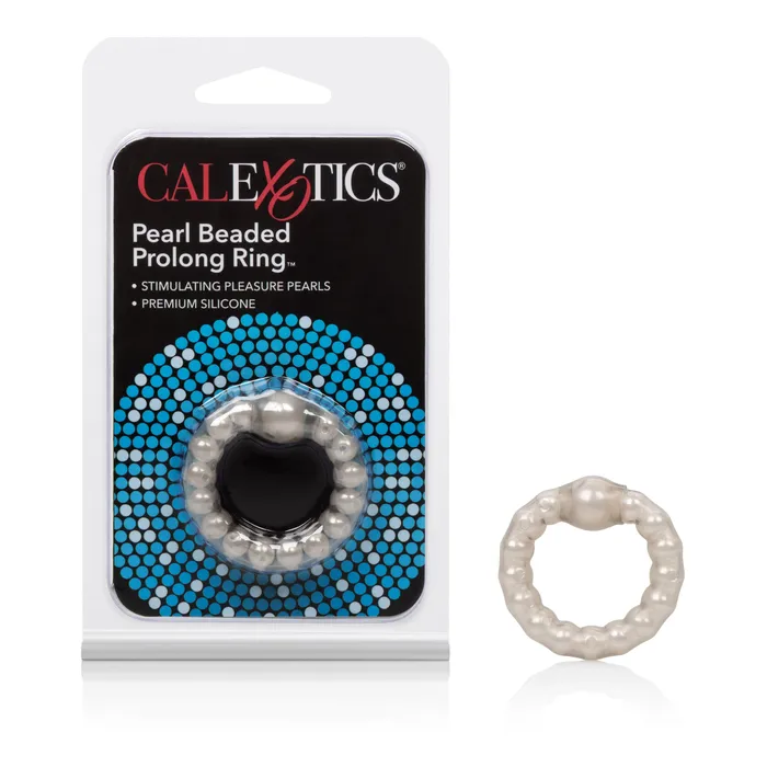 CalExotics Vibrators Pearl Beade Prolong Rings Smoke