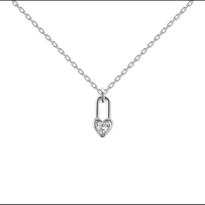 CJ Female Sex Toys Gleam 14K GoldPlated Lock Head Choker Necklace