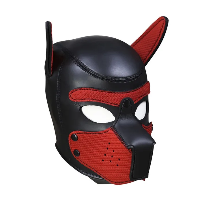 Couples Genuine Leather Puppy Play Dog Mask eprolo