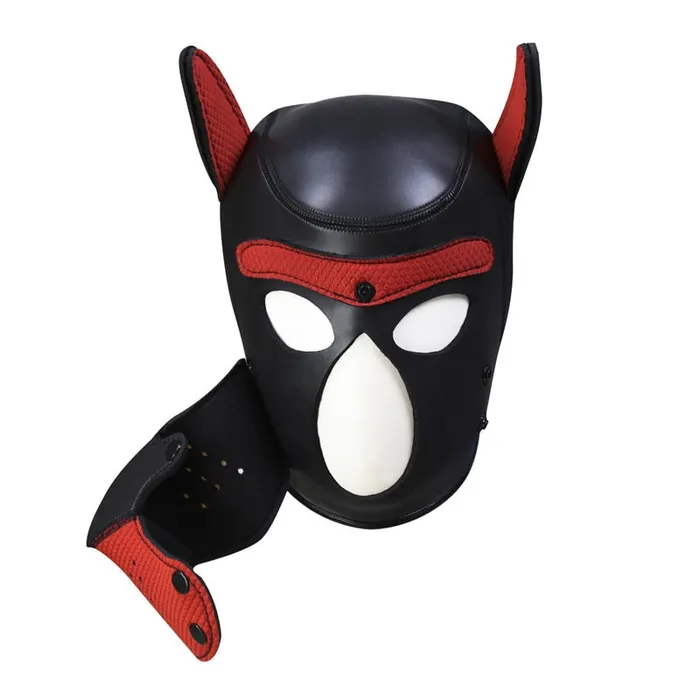 Couples Genuine Leather Puppy Play Dog Mask eprolo