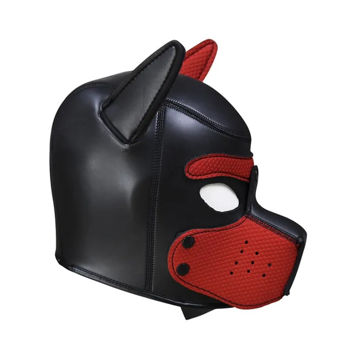 Couples Genuine Leather Puppy Play Dog Mask eprolo