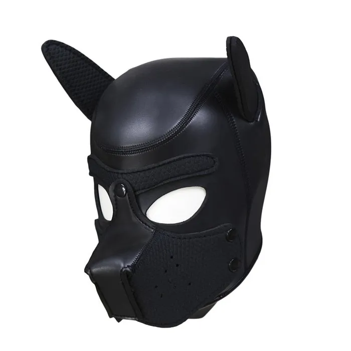 Couples Genuine Leather Puppy Play Dog Mask eprolo