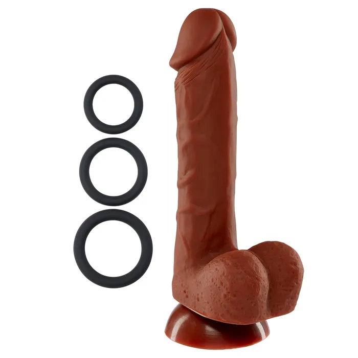 Dildos 7 Inch Silicone Pro Odorless Dong Brown Cloud 9 Novelties
