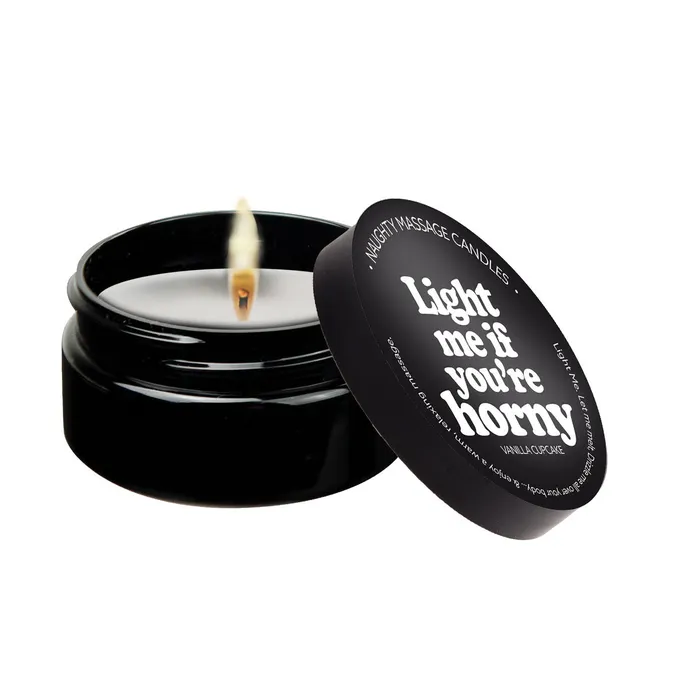 Dildos Kama Sutra Light Me if Youre Horny Massage Candle 2 Oz Vanilla