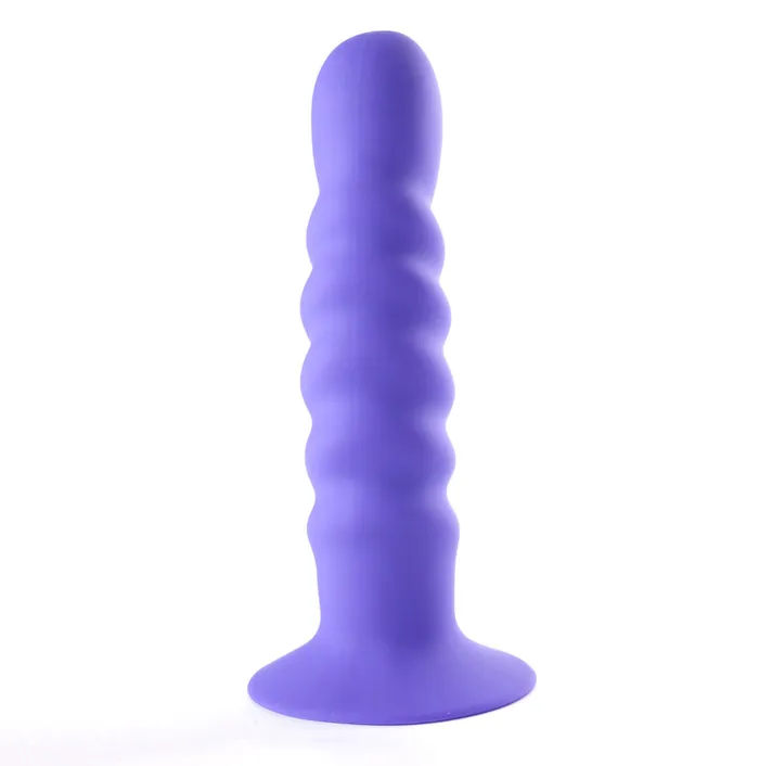 Dildos Kendall Silicone Dong Swirled Satin Finish Neon Purple Maia Toys