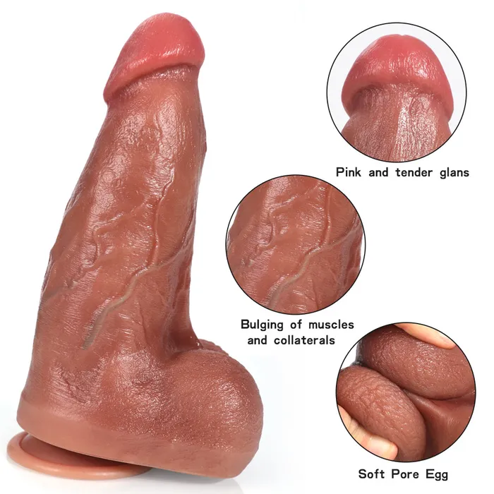Domlust Anal Big Girth Realistic Anal Dildo Butt Plug Huge Silicone Suction Cup Female Sex Toy