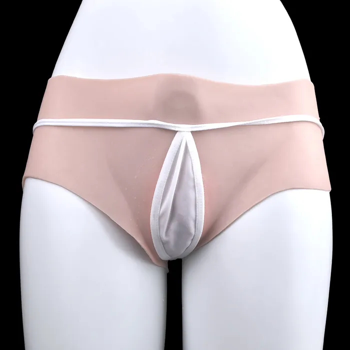 Domlust Silicone Realistic Pussy Panty Strapon Underwear Life Size Vagina Butt Male Sex Toys for Gay Couple Male Sex Toys