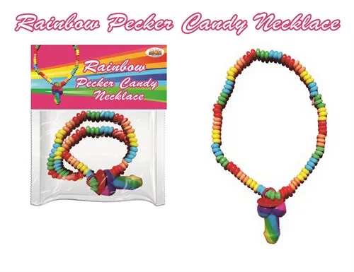 Hott Products Rainbow Pecker Candy Necklace Dildos