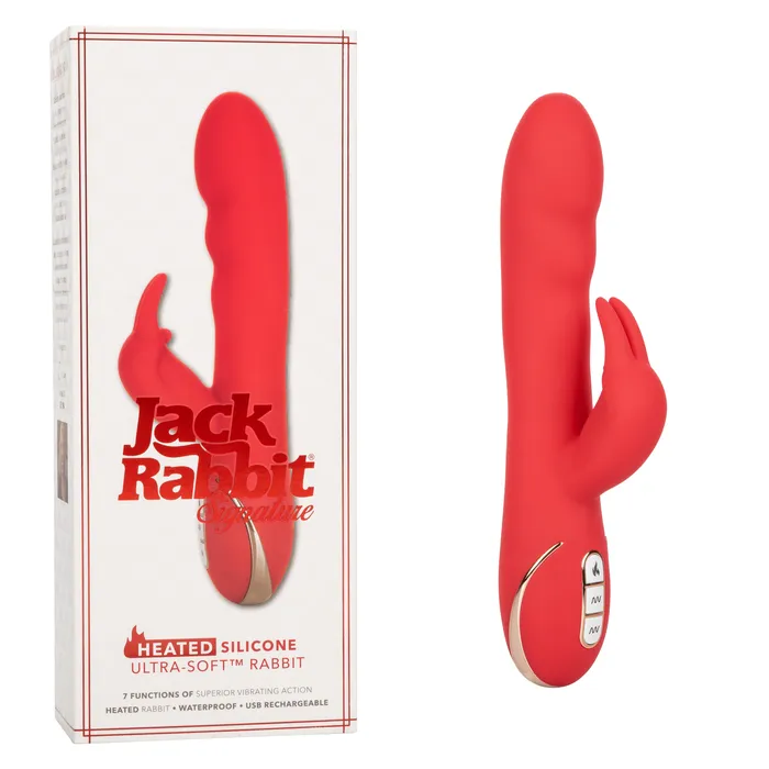 Jack Rabbit Signature Heated Silicone UltraSoft Rabbit CalExotics Female Sex Toys Jack Rabbit Signature Heated Silicone UltraSoft Rabbit CalExotics Female Sex Toys
