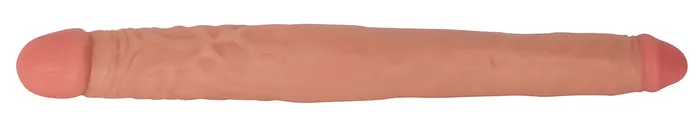 Jock 16 Inch Tapered Double Dong Vanilla Curve Toys Dildos