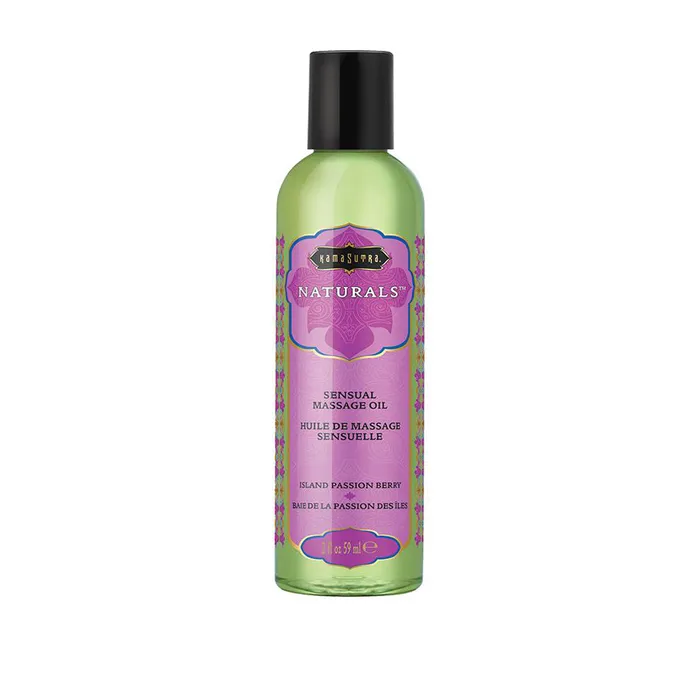 Kama Sutra Naturals Massage Oil Island Passion Berry 2 Fl Oz 59 ml Couples