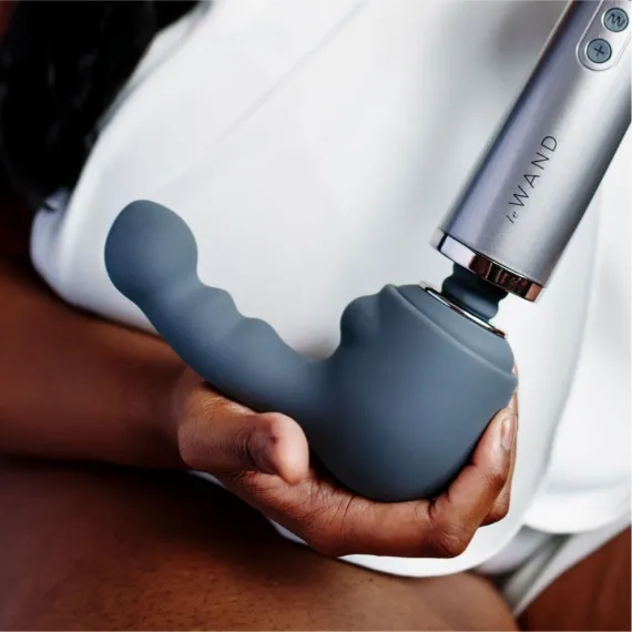 LE Wand Female Sex Toys Ripple Silicone Attachment