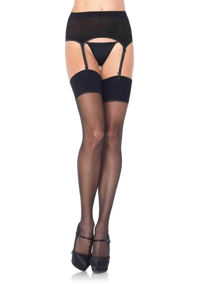 Leg Avenue Bodystockings Playsuits Zara Garter Belt and Stocking One Size Black Leg Avenue Bodystockings Playsuits Zara Garter Belt and Stocking One Size Black