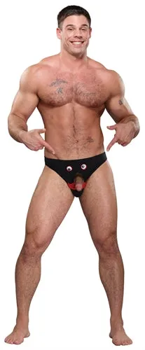 Male Power Vibrators Mr Nose Bikini One Size Black