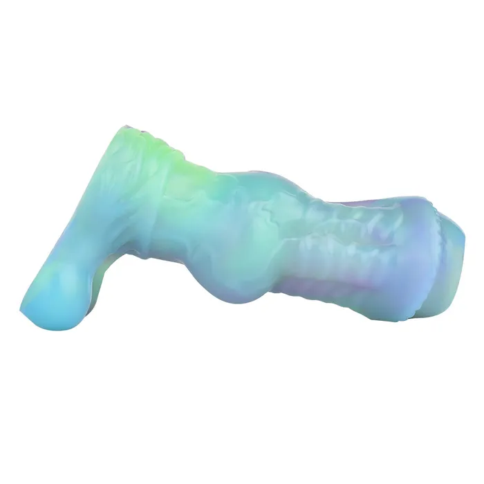 Male Sex Toys Domlust Luminous Monsterdildo Cock Sleeve Silicone Penis Ring Condom Extender Sex Toy for Men