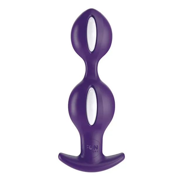 Male Sex Toys Fun Factory B Balls Duo Reactive Anal Plug WhiteDark Violet Fun Factory Male Sex Toys Fun Factory B Balls Duo Reactive Anal Plug WhiteDark Violet Fun Factory