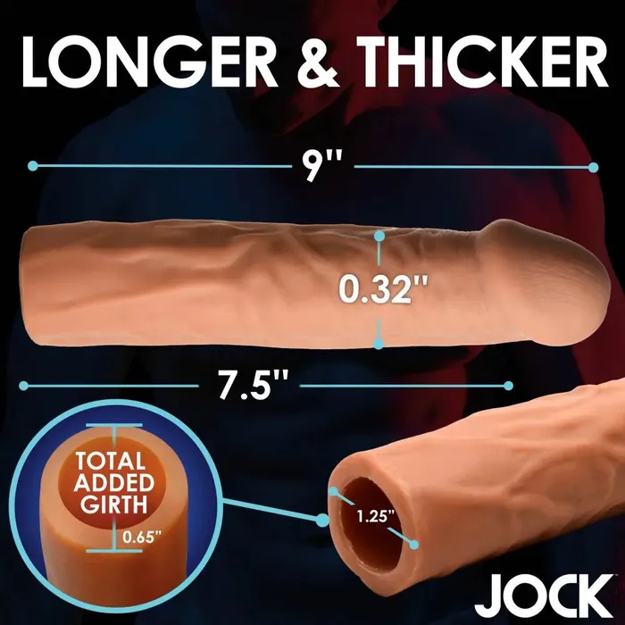 Male Sex Toys Jock Extra Long 15 Inch Penis Extension Medium Cock Sleeve