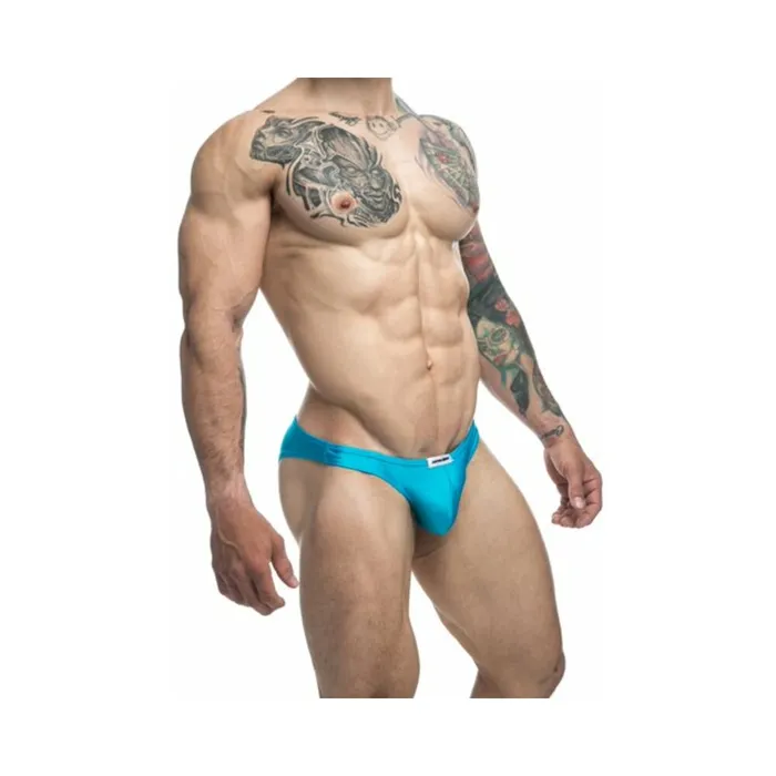 Malebasics Vibrators MaleBasics JUSTIN SIMON Classic Bikini Turquoise 2XL