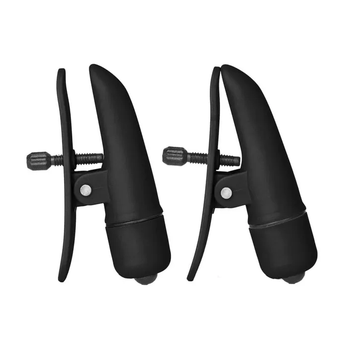 Nipplettes Vibrating Black Nipple Clamps California Exotic Anal