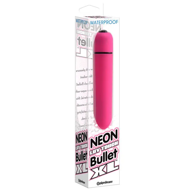 Pipedream Vibrators Neon Luv Touch Bullet XL Pink