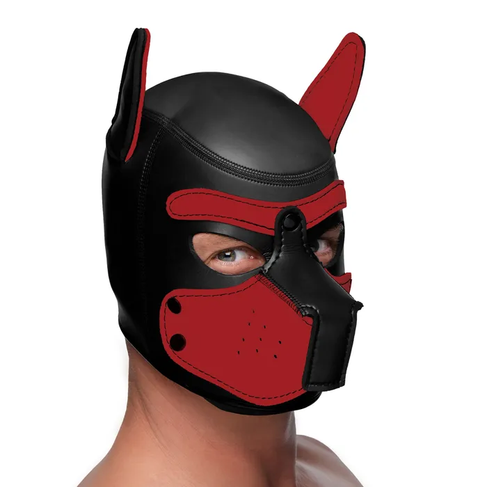 Spike Neoprene Puppy Hood Red XR Brands Vibrators