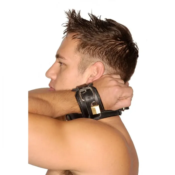 Strict Leather Wrist to Neck Restraint XR Brands Restraints