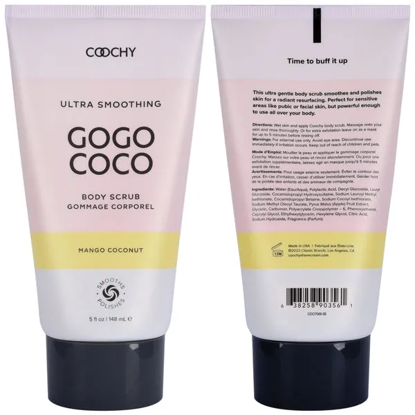 Ultra Smoothing Body Scrub Mango Coconut 5oz 148mL Coochy Ultra Female Sex Toys