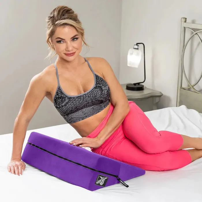 Vibrators Liberator Sex Wedge Pillow Purple Microfiber Liberator