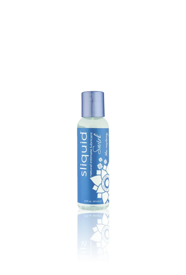 Vibrators Sliquid Naturals Swirl Blue Raspberry 20 Fl Oz 59 ml
