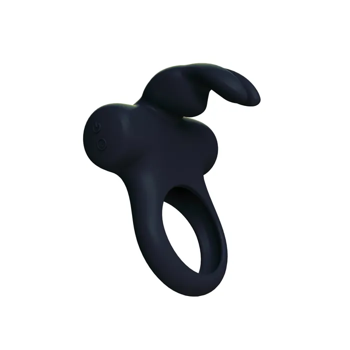 Vibrators VeDO Ohhh Bunny Frisky Bunny Vibrating Ring Black Pearl