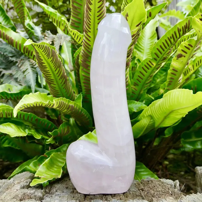 Yoni Gem Stones Female Sex Toys Large Rose Quartz Dildo