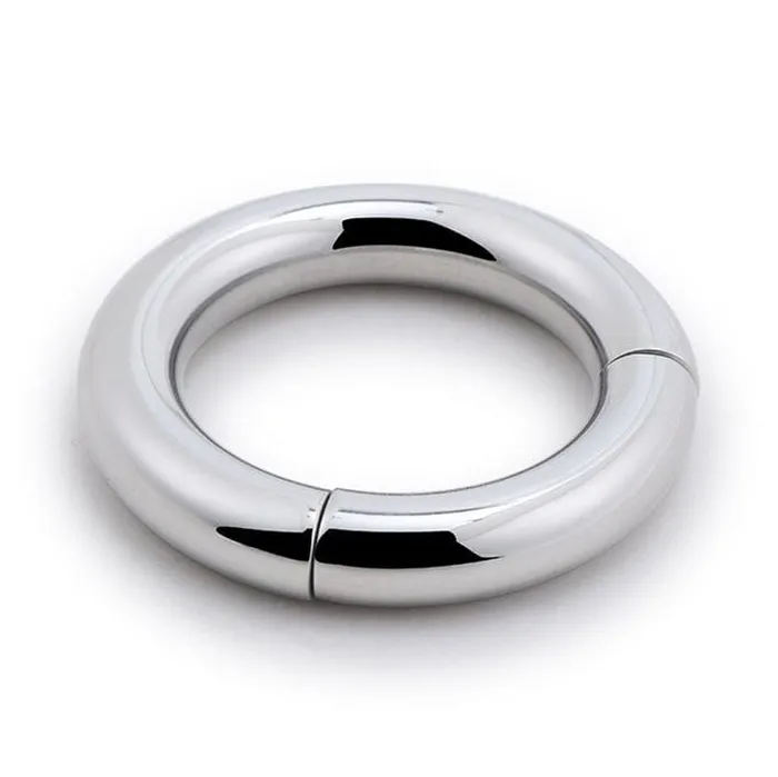 0644M Babe Magnet Stainless Steel Magnetic Ball Stretcher Ring Medium Moonwell Male Sex Toys