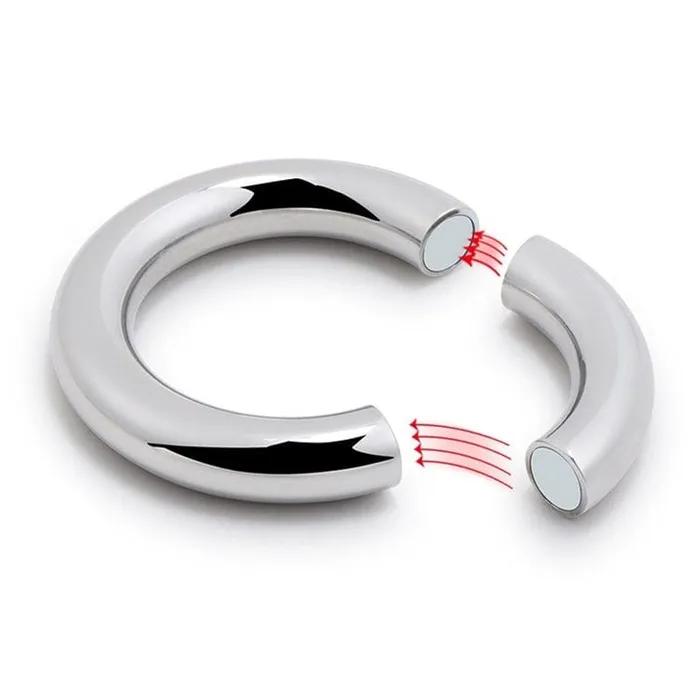 0644M Babe Magnet Stainless Steel Magnetic Ball Stretcher Ring Medium Moonwell Male Sex Toys