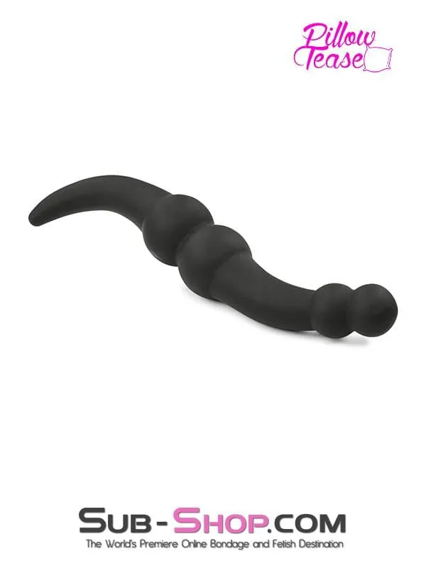 1808M Double Ended Dildo with Ball End and Tapered Anal Starter Moonwell Female Sex Toys