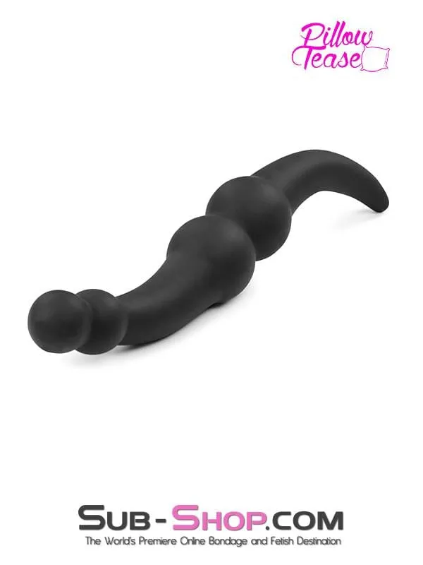 1808M Double Ended Dildo with Ball End and Tapered Anal Starter Moonwell Female Sex Toys