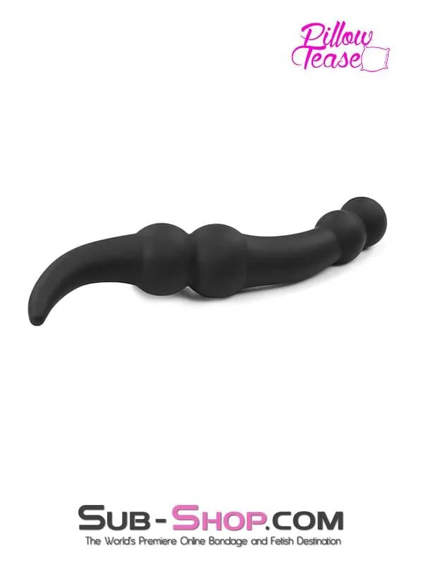 1808M Double Ended Dildo with Ball End and Tapered Anal Starter Moonwell Female Sex Toys