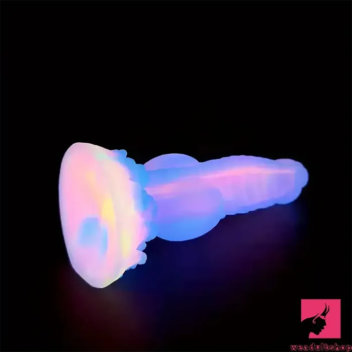 814in Colorful Soft Flexible Fantasy Big Luminous Monster Dildo Weadultshop Dildos
