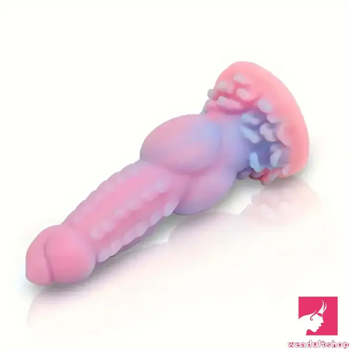 814in Colorful Soft Flexible Fantasy Big Luminous Monster Dildo Weadultshop Dildos