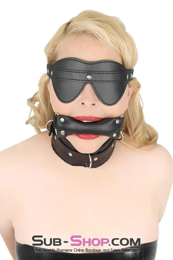 8925DL Bondage Blinders Buckling Blindfold Idea Couples