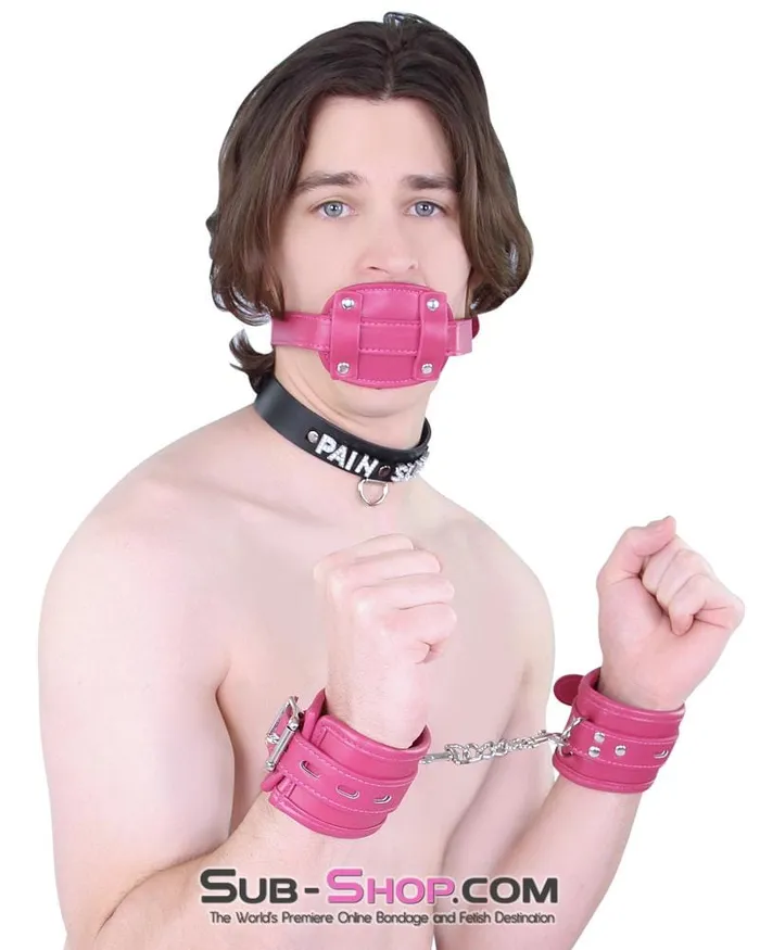 9054DLSIS Sissy Boi Deep Throat Sex Bomb CrossDressing Sissy Pink Locking 4 Long Rubber Penis Gag Idea Male Sex Toys
