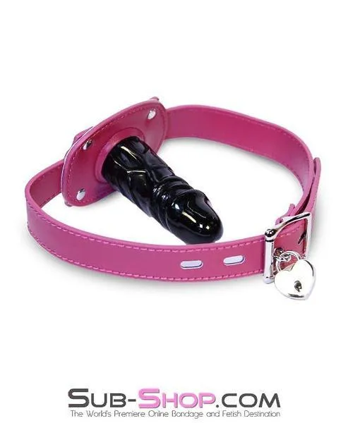 9054DLSIS Sissy Boi Deep Throat Sex Bomb CrossDressing Sissy Pink Locking 4 Long Rubber Penis Gag Idea Male Sex Toys