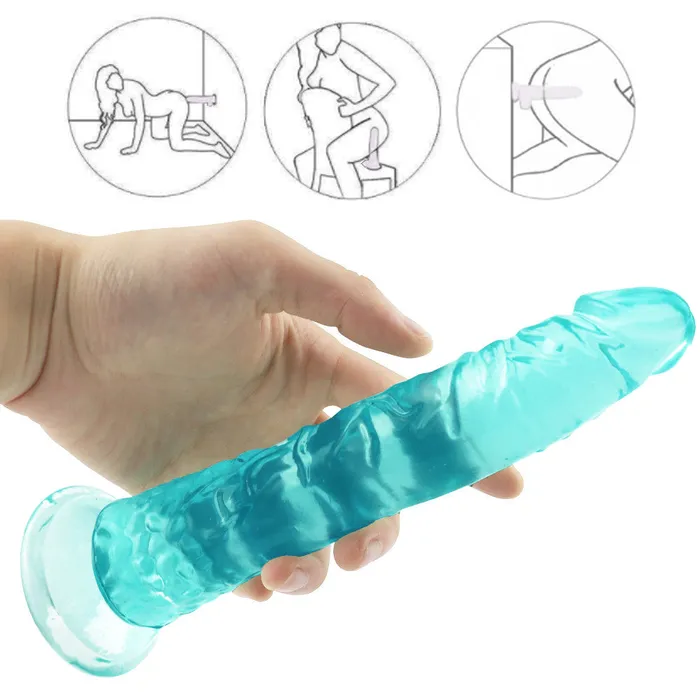 Anal 8 Inch small straight green dildo